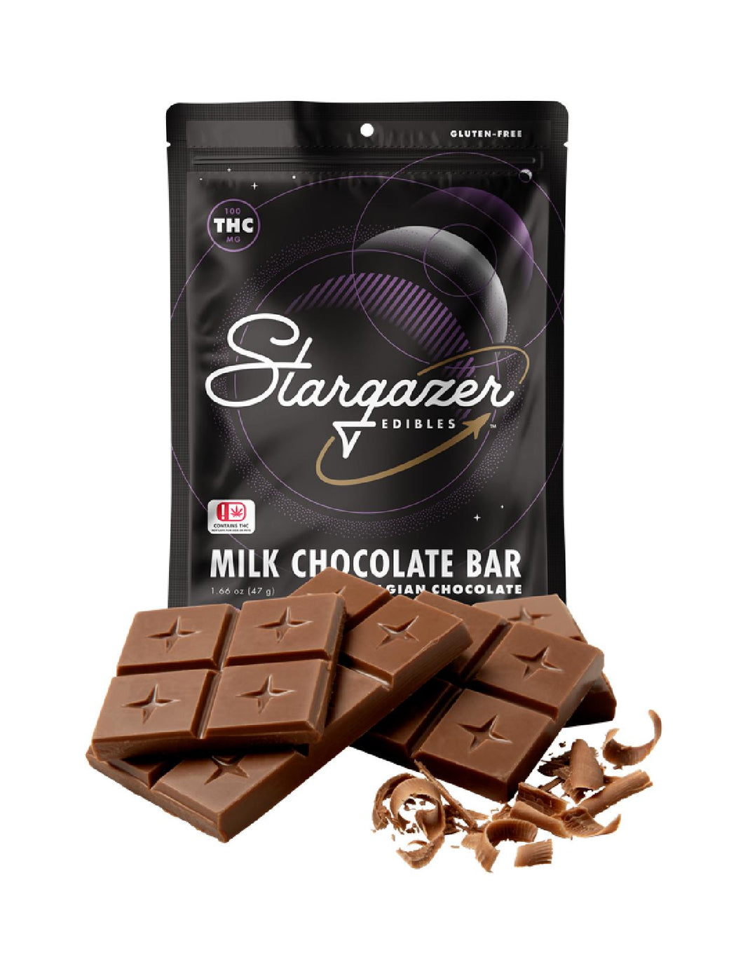 Stargazer Milk Chocolate Bar 100mg